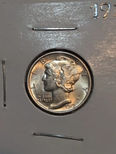 1919 Uncirculated Silver Mercury Dime