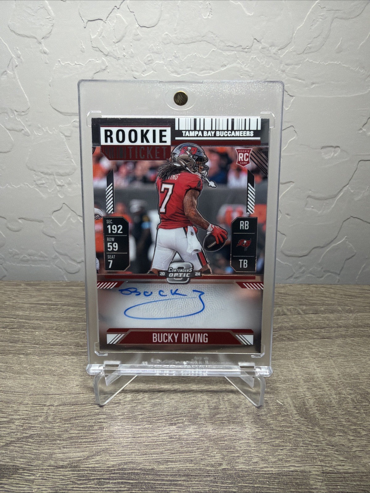 2024 Panini Contenders Optic Bucky Irving Rookie Ticket RC Auto #122 Buccaneers