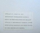 Apollo 15 Moon Walk Landing Display Prints Science Fairs Bookcase Space Decor — photo 7