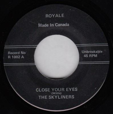 The Skyliners / Andre Williams  - Close Your Eyes / Jailbait (7'')