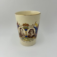 1937 King Edward VIII Coronation Cup Empire Porcelain Co. 4”