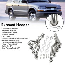 Manifold Headers Fit Chevrolet S10 Blazer Ls1 Sonoma Swap Engine 1982-2004