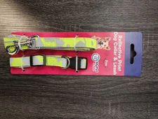 Reflective Dog Collar and Leash Set