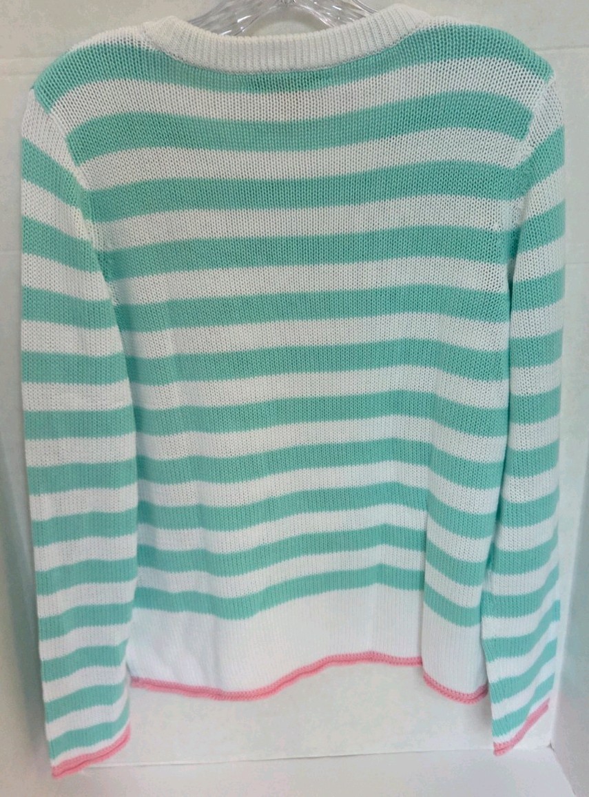 NWT Lilly Pulitzer Kellyn Sweater Mint Condition Nauti Stripe Medium - second product detail image