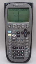 TI-89 Titanium Graphing Calculator with Cover Tested Works-Stock Photo, Used