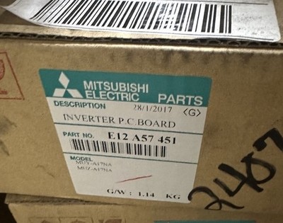 Mitsubishi E22 T44 451 Inverter P.c. Board Muy-a17na, Muz-a17na