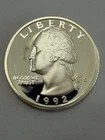 1992 -S Washington Quarter Proof 90% Silver Gem Deep Cameo US Coin