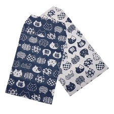  2pcs Fabric Book Cover, Reusable Cloth Book Protector, Vintage Artistic Cloth