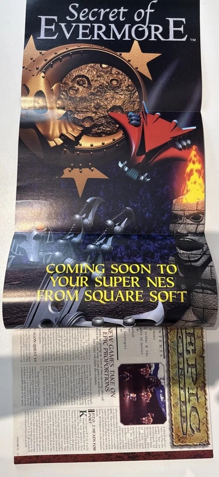 Genuine Nintendo Power Magazine Vol 72 May 1995 with Secret of Evermore Poster - Image 3 of 4
