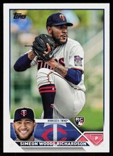 2023 Topps Simeon Woods Richardson #479 BASEBALL CARD Rookie Minnesota Twins RC. rookie card picture