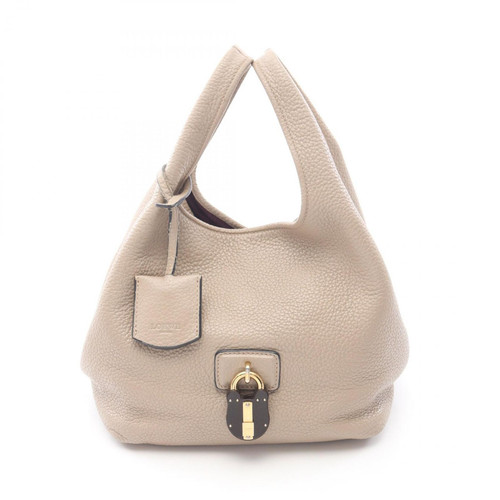 Loewe Karie Beige Leather Handbag Elegant Designer Women's Style