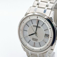 CITIZEN EXCEED Eco-Drive Titanium Men's Watch H113-T016189 White Mother of Pearl