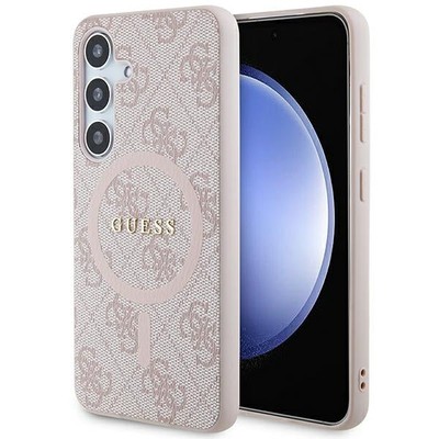 Handyhülle für Galaxy S24 Guess Case Cover Schutz Hülle Etui Hülle Rosa