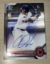 Topps 2022 Bowman Draft Chase DeLauter Chrome Auto 1st Bowman CDA-CD