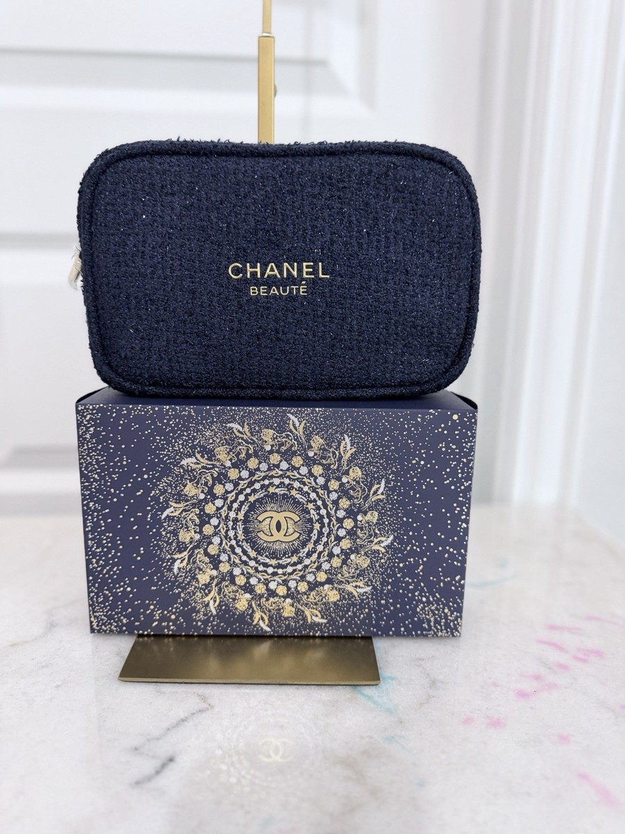 GWP Chanel Beauté Holiday Makeup Pouch W/Box & Unbranded chain | eBay