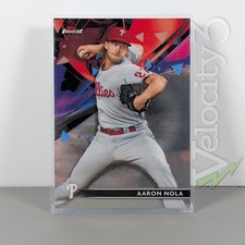 2021 Topps Finest MLB Card - Aaron Nola #76 Base Set | Philadelphia Phillies