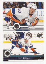 Lot of 2 Different New York Islanders Casey Cizikas Hockey Cards