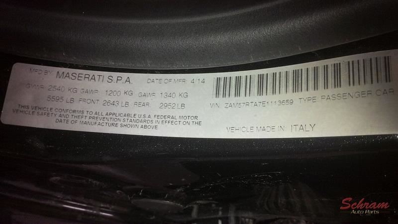 2014 Maserati Ghibli Dash Panel 1991391