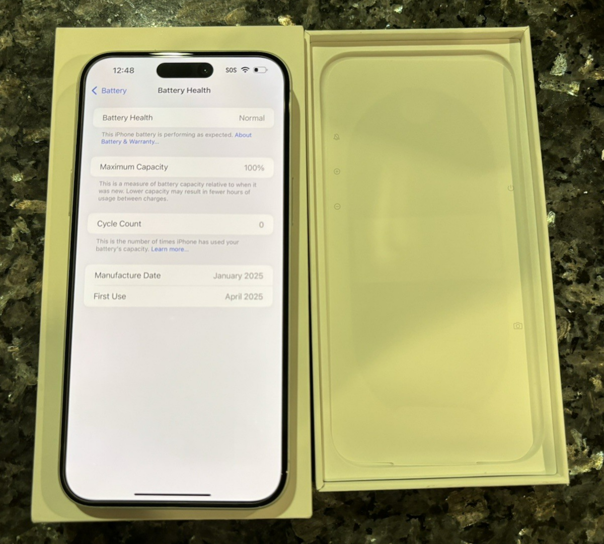 Apple iPhone 16 Plus 128GB Unlocked (Open Box) White - 0 Battery