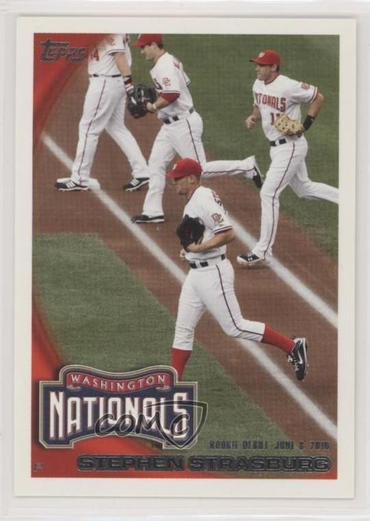 2010 Topps Update Rookie Debut Stephen Strasburg #US-55 Rookie RC 0c4