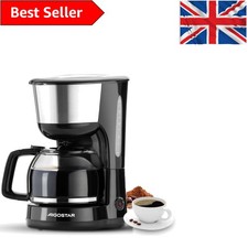 Elegant 1.25L Programmable Drip Coffee Maker - 10 Cups with Anti-Drip Design