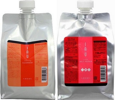 LebeL IAU Cleansing Clearment (Shampoo) 1000ml & IAU Cream MELT REPAIR Treatment