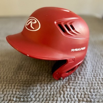 Rawlings | R16 VELO Baseball Batting Helmet | Senior 6 7/8'' - 7 5/8'' | Red