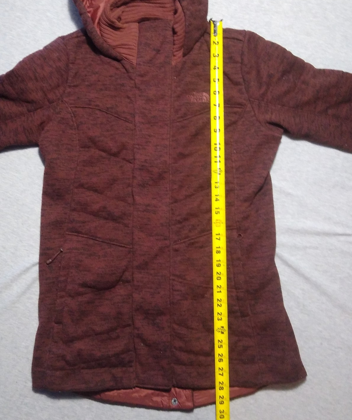 North Face Women’s Osito Insulated Hooded Jacket NF0A2VGB Medium Burgundy Parka