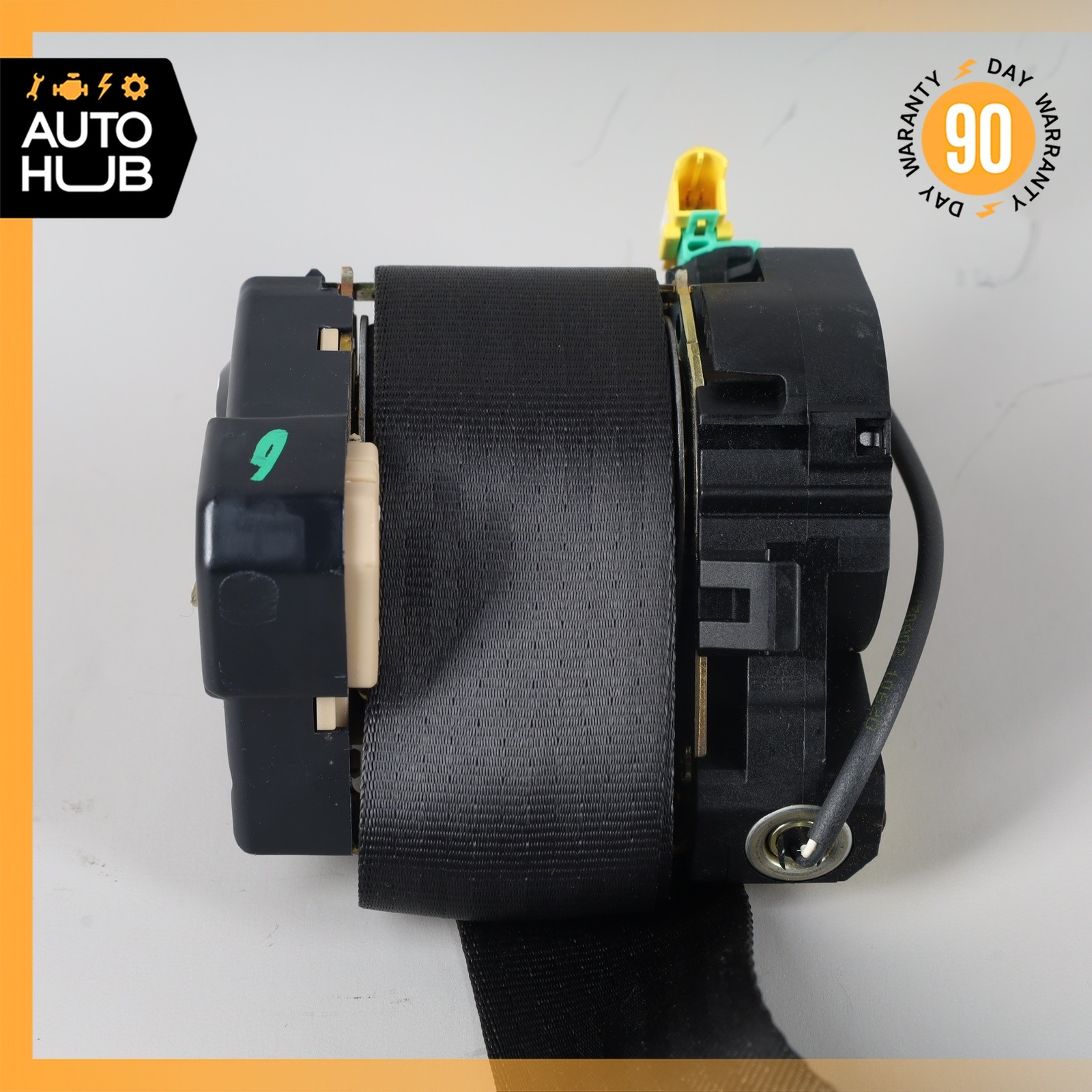 02-07 Maserati M138 4200 Coupe Front Right Side Seat Belt Seatbelt Black OEM 31k