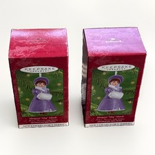 Hallmark Keepsake 2001 Madame Alexander Margaret Meg March Ornament Set Vintage