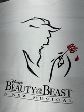 Vtg Disney Beauty and The Beast Broadway Musical 1994 Shirt Large Single Stitch