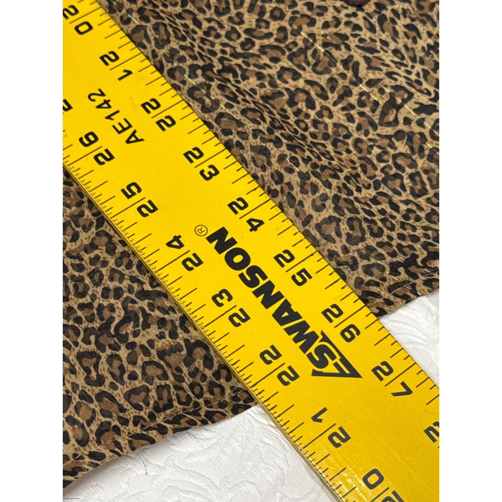 Notations Leopard Print Sheer Button Up Shirt Blo… - image 7