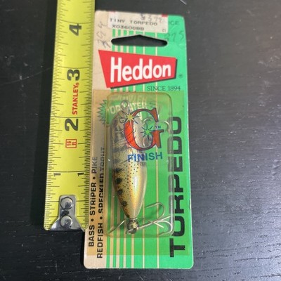 Heddon Tiny Torpedo  X0360GBB G-Finish Baby Bass Topwater Prop Vintage NIB