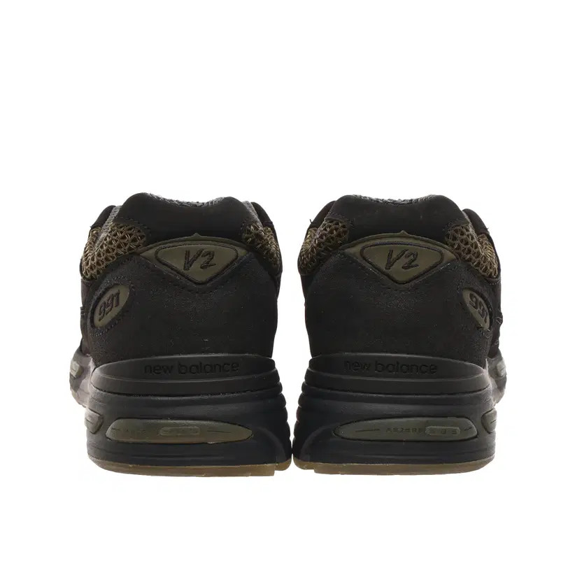 New Balance x Stone Island 991v2 UK Made Sneakers Black Olive Size 280 thumbnail 6
