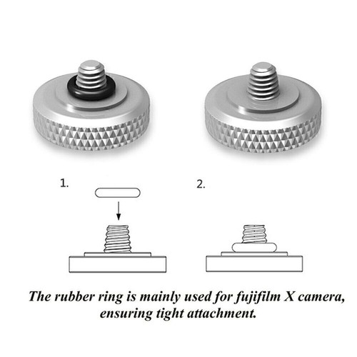 Brass Concave Shutter Release Button Rubber Ring for Fujifilm Leica Nikon CanonN - Picture 6 of 15