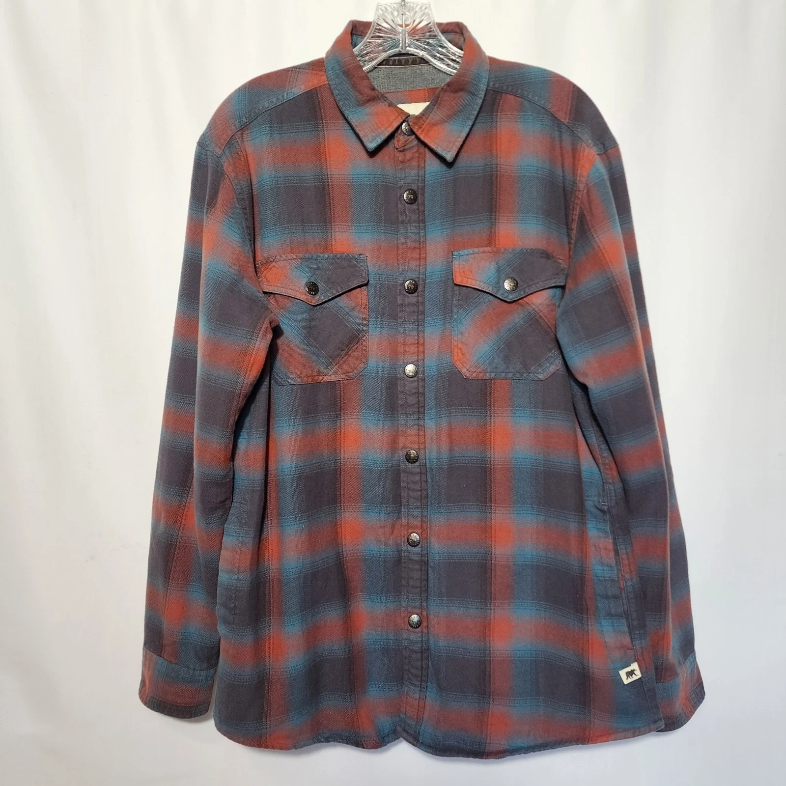 Dakota Grizzly Snap Flannel Men's Sz M Shacket Thermal Lined Outdoors Chores