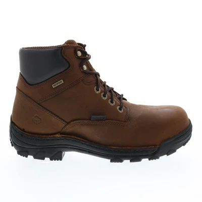 Wolverine Durbin Waterproof Steel Toe 6" Mens Brown Work & Safety Boots