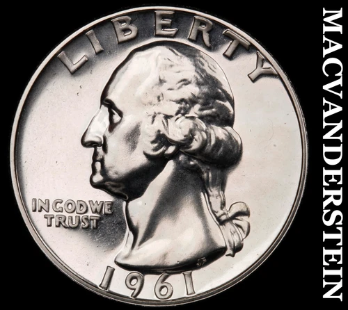 1961 Washington Quarter- Silver Choice Gem Proof Luster No Reserve  #G6596