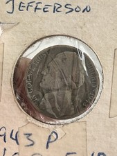 1943-P Jefferson Wartime Nickel — VG8-F10