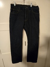 KITANICA Dark Wash Denim Carpenter Work Pants Mens 32 USA Made Utility Belt