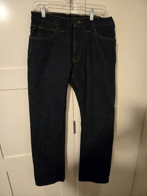KITANICA Dark Wash Denim Carpenter Work Pants Mens 32 USA Made Utility Belt