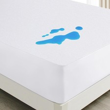 Soft Terry Mattress Protector Waterproof Deep Pocket Fitted Sheet All Sizes