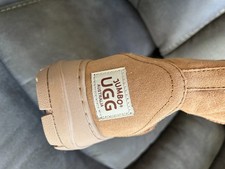 Jumbo UGG Australia Chestnut Brown Offroader Short Suede Shearling Boots M7, W8