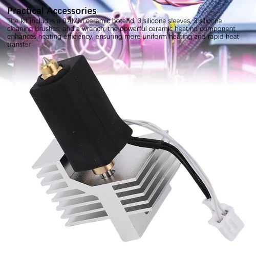 Ceramic Hot End For Ele-goo Cent-auri Carbon 3D Printer 0.4MM Hardened Steel KIT