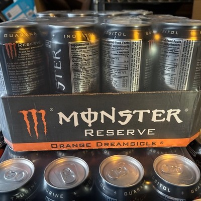 Monster Energy Reserve Orange Dreamsicle, 16 Oz, Pack Of 12 Discontinued Flavor