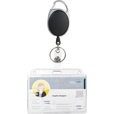 Yo-Yo Key, Yo-Yo ID Card with ID Card Holder with Extra Strong Spring and Tea...