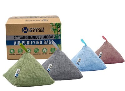 4 Pack of 200g Naturally Activated Purifying Bags | Natural Home Deodorizer B...
