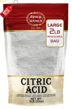 Citric Acid Powder 2lb Food Grade Non-GMO Fine Granular for Cleaning Bath - US