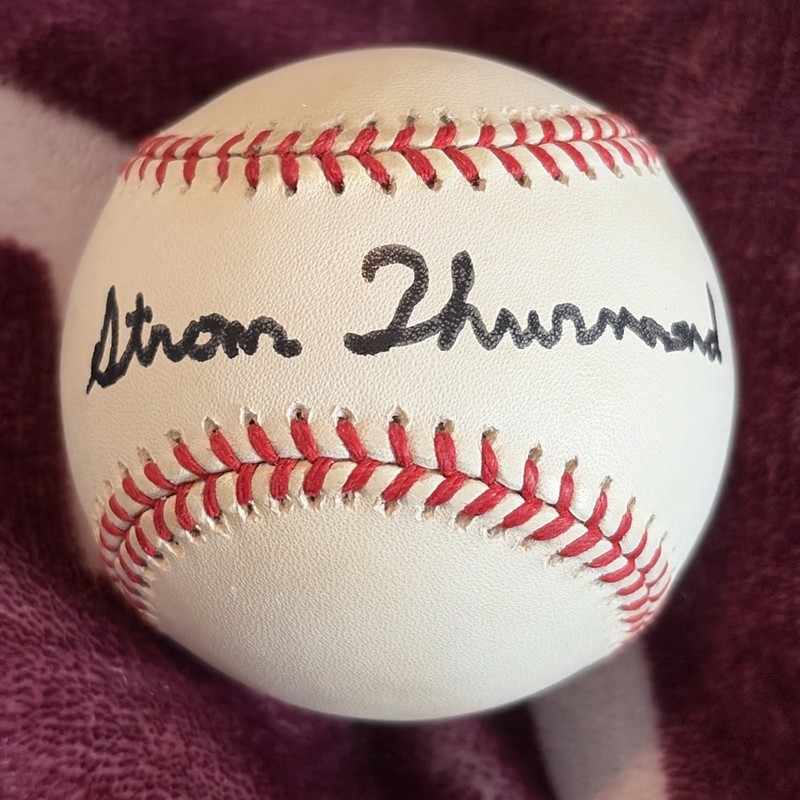 Strom Thurmond Signed Baseball