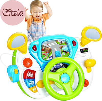 Toddler Steering Wheel Toy Baby Interactive Learning Toy for Toddler 1-3 Year Ol